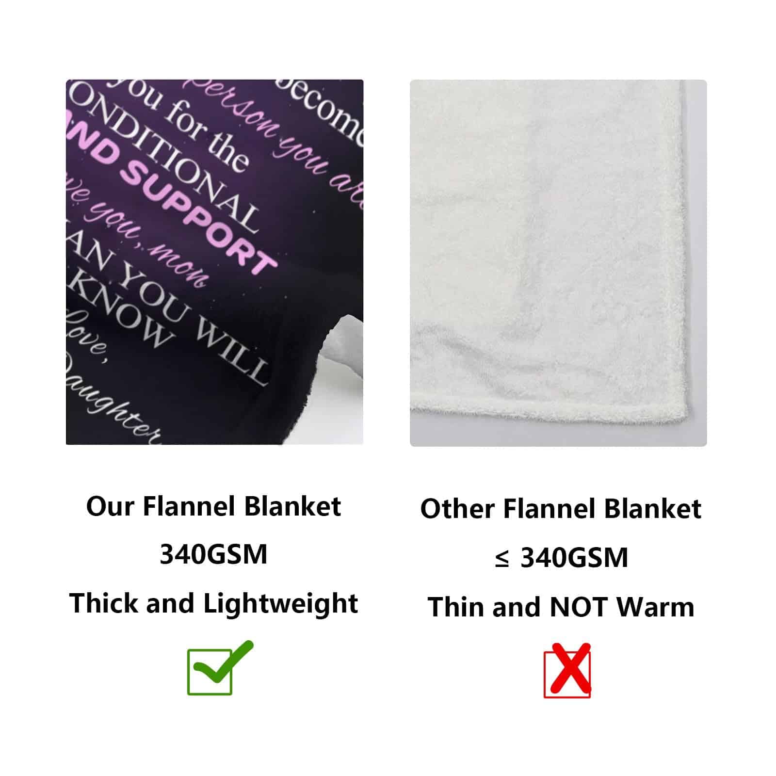 Manta de Franela PINKBAY para mi Mamá, 50x60 pulgadas - - Imagen 5