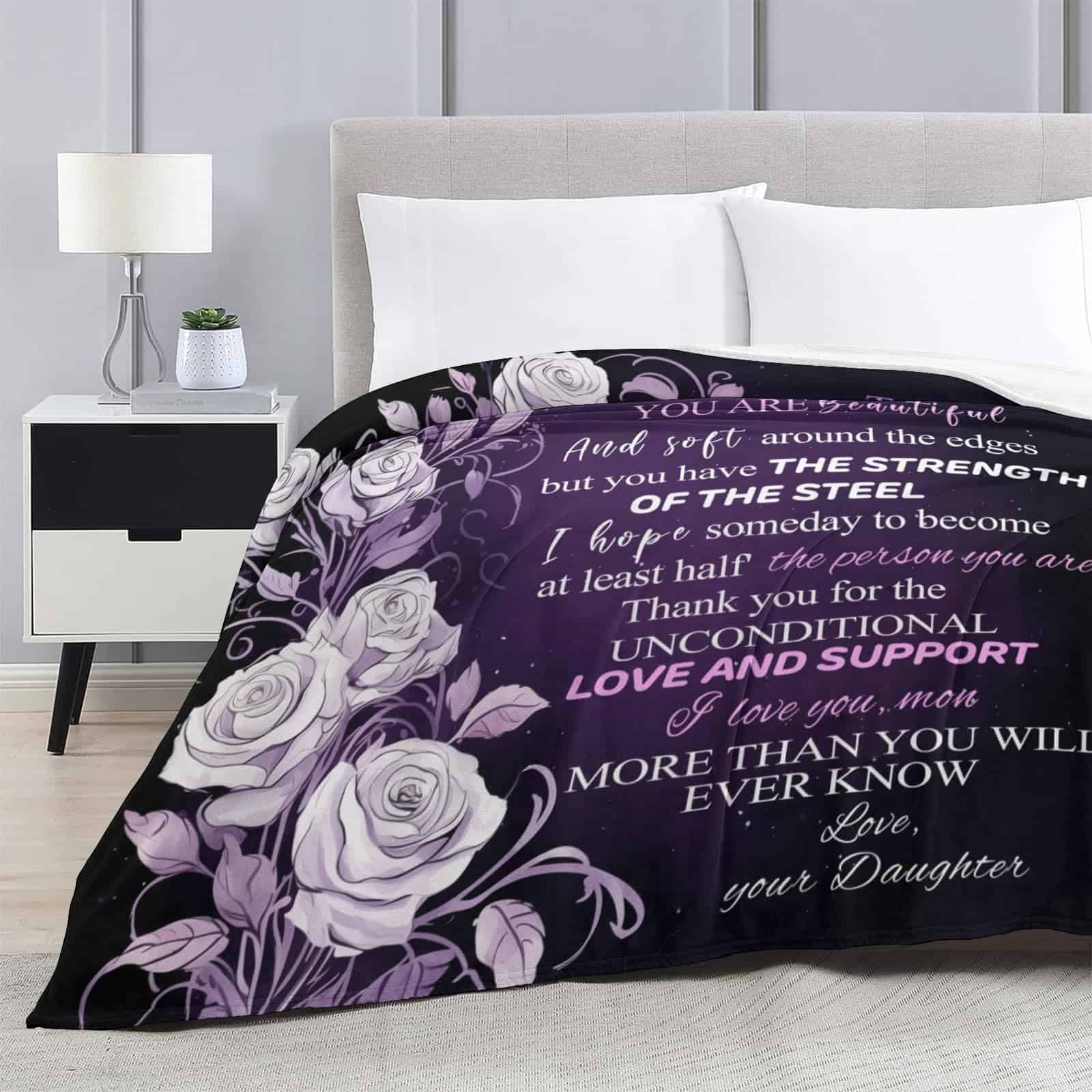 Manta de Franela PINKBAY para mi Mamá, 50x60 pulgadas - - Imagen 4