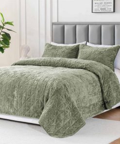 Colcha de Terciopelo XCHAA tamaño King, Cobija de