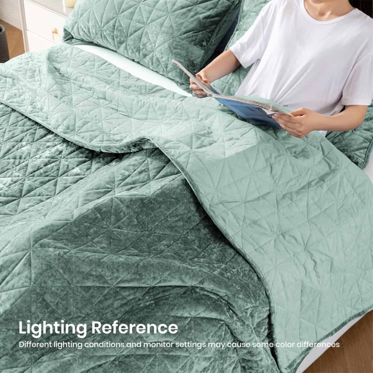 Colcha de Terciopelo XCHAA King Size, Manta de Terciopelo - Imagen 7