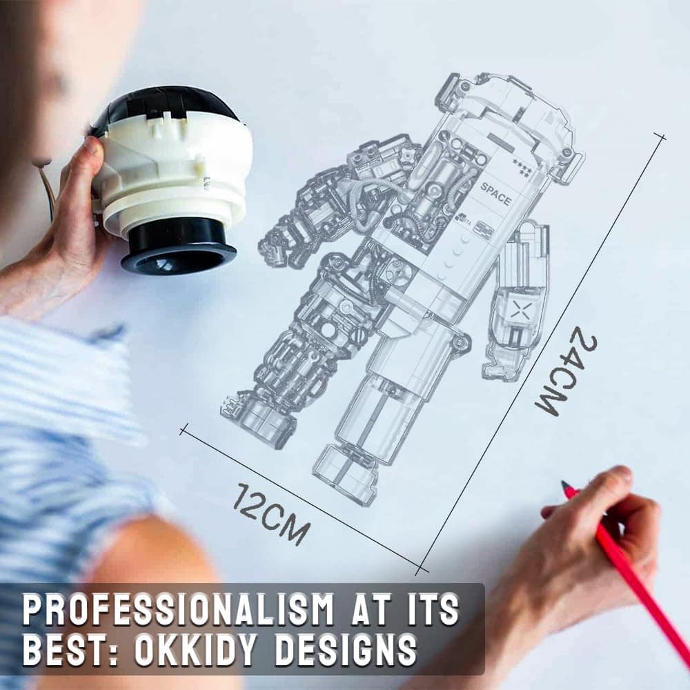 OKKIDY Space Astronaut Building Blocks Sets - 896 PCS Space - Imagen 6