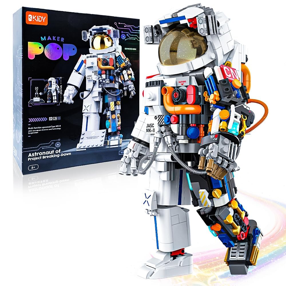 OKKIDY Space Astronaut Building Blocks Sets - 896 PCS Space