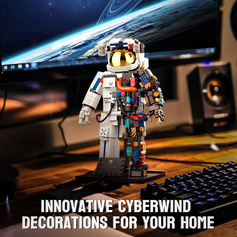 OKKIDY Space Astronaut Building Blocks Sets - 896 PCS Space - Imagen 8