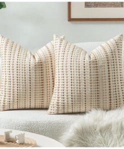 Fundas de cojines decorativos Zealax Neutral para sofá cama