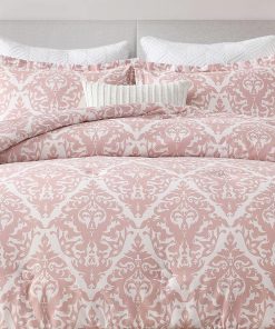 Juego de Edredón de Algodón SahSahCasa Tamaño -Rosa