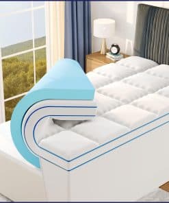 Topper de Colchón de Espuma de Memoria de 4 Pulgadas de