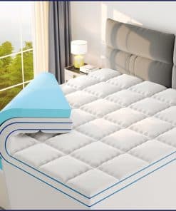 Topper de Colchón de Espuma con Memoria de 4 Pulgadas de