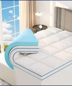 Colchón adicional de espuma viscoelástica de 4 pulgadas de