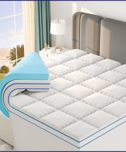 Topper de Colchón de Espuma de Memoria de 4 Pulgadas con