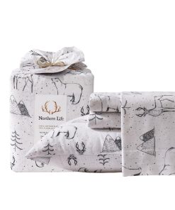 Juego de sábanas de franela de algodón Queen 100% Nuevo