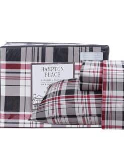 Juego de sábanas de franela para cama Queen tamaño de 100%