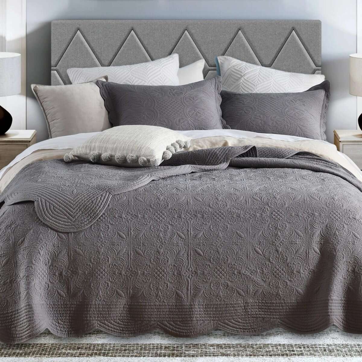 TEXSTEAD Juego de Edredón tamaño King - Juego de Ropa de