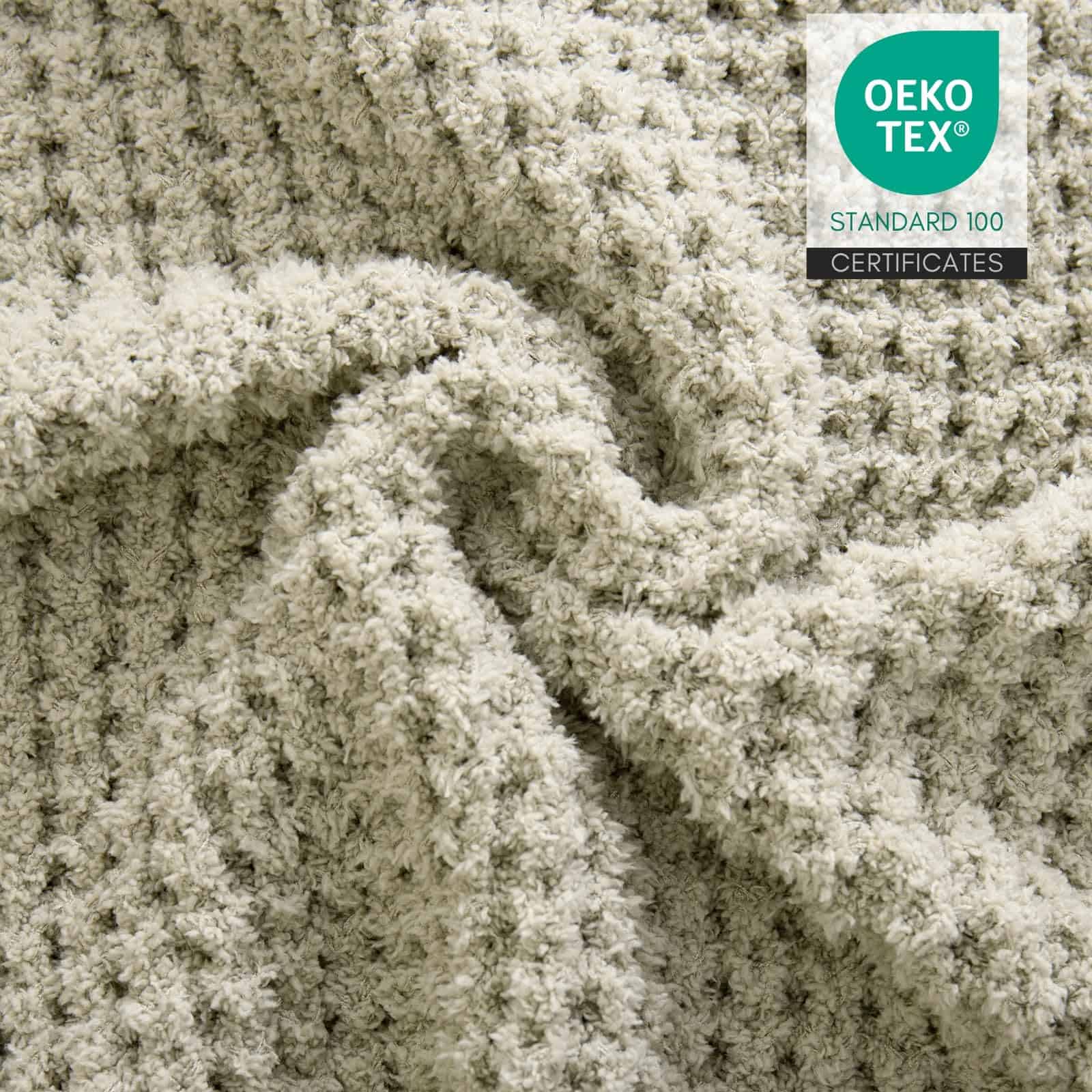 Manta de Tejido de Gofre de Microfibra YIRUIO Tejido de - Imagen 8