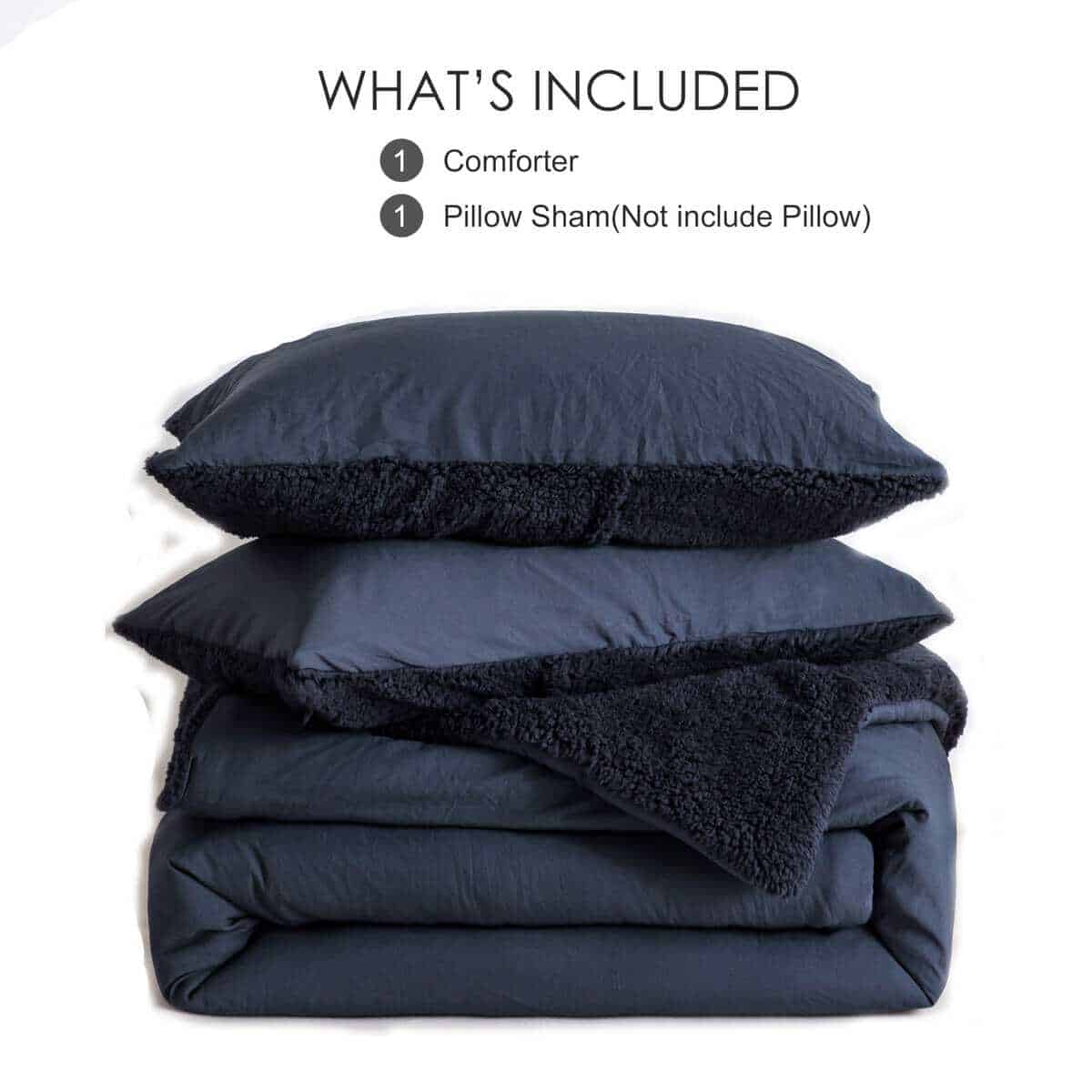 Juego de Edredón de Felpa Cálida XIONGBT Tamaño Twin - - Imagen 8