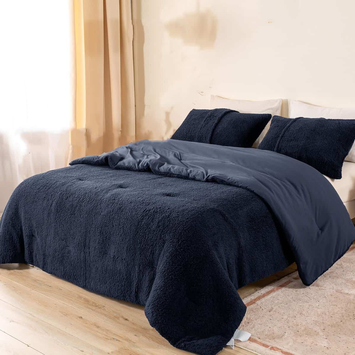 XIONGBT Edredón de Plumas Cálido y Esponjoso Tamaño King -