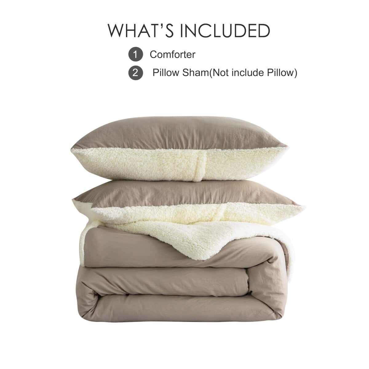 Edredón XIONGBT de Sherpa Cálido y Esponjoso para Cama King - Imagen 7