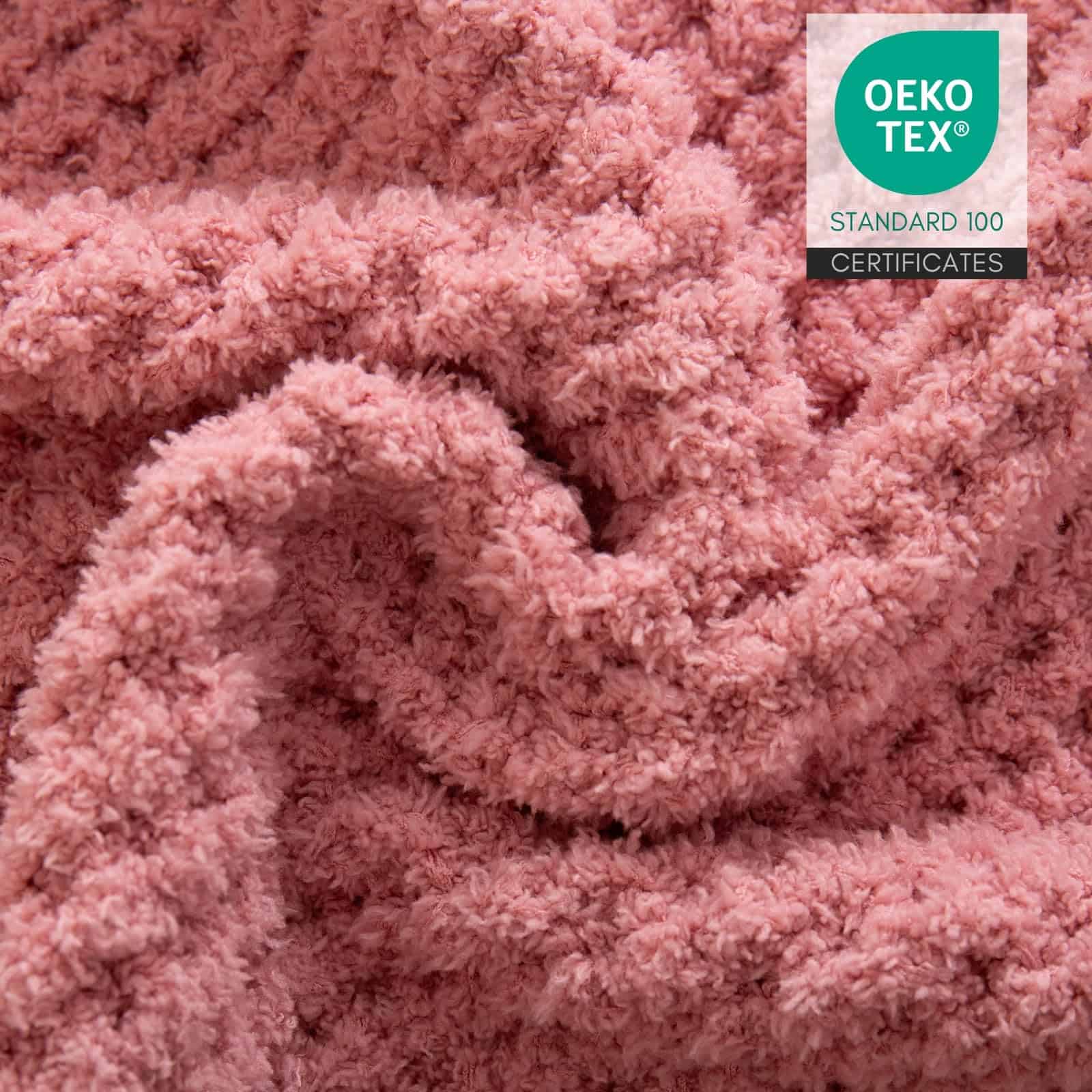 Manta de Tiro de Microfibra Tejido de Gofre YIRUIO Súper - Imagen 8