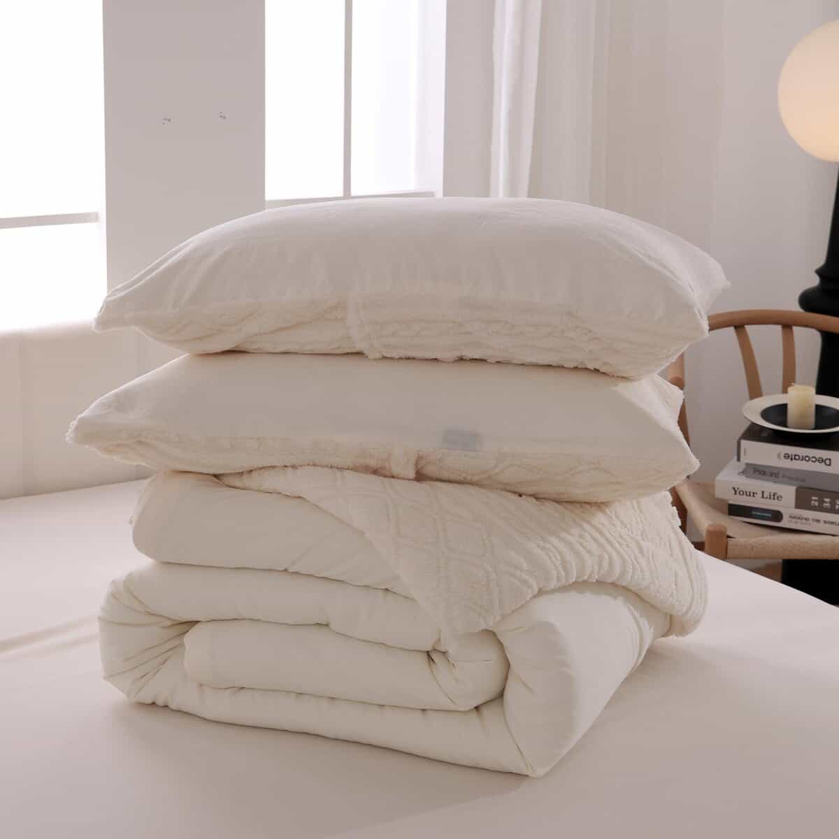 Juego de Edredón XIONGBT cálido de tamaño Queen - Tufted - Imagen 7