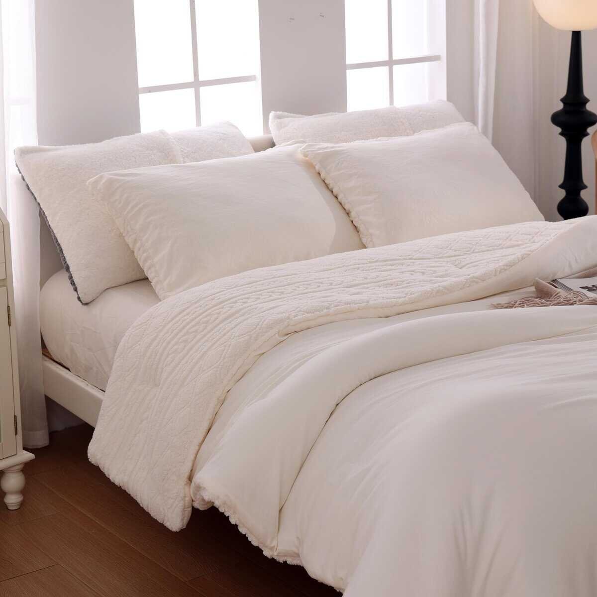 Juego de Edredón XIONGBT cálido de tamaño Queen - Tufted - Imagen 6
