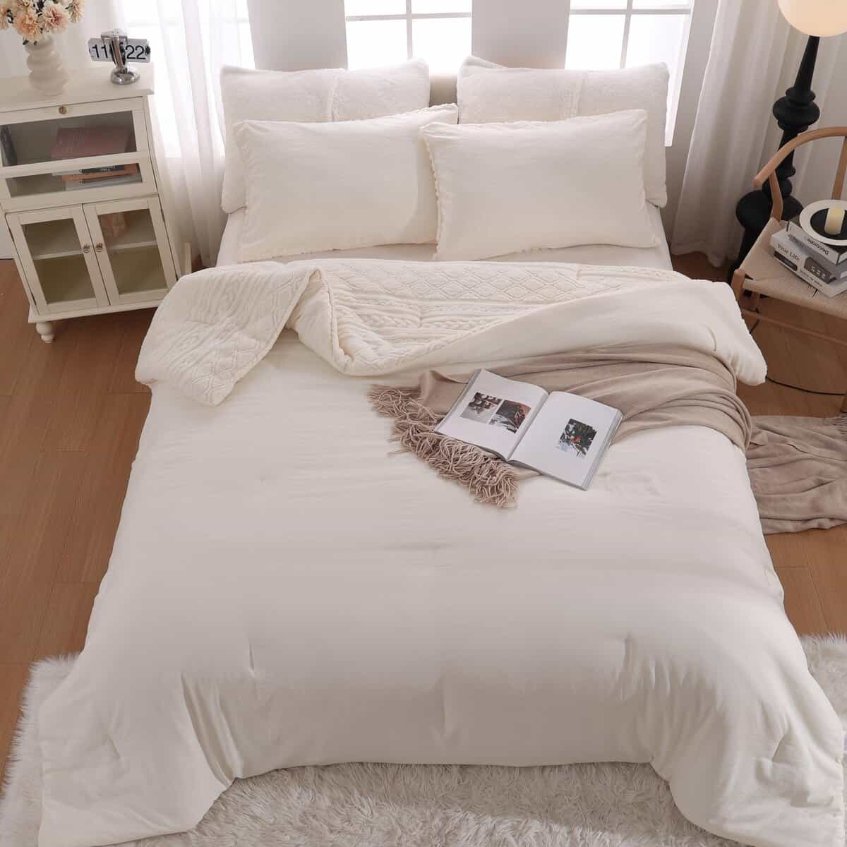 Juego de Edredón XIONGBT cálido de tamaño Queen - Tufted - Imagen 3