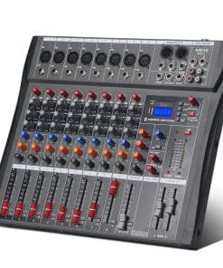 Mezclador de Audio de 8 Canales, Consola Profesional de