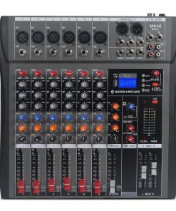 Mezclador de Audio de 6 Canales, Consola de Sonido