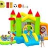 Casa Inflable con Tobogán FBSPORT para Niños, Castillo