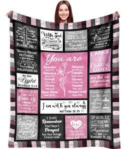 Manta Cristiana Inspiracional para Mujeres Regalos