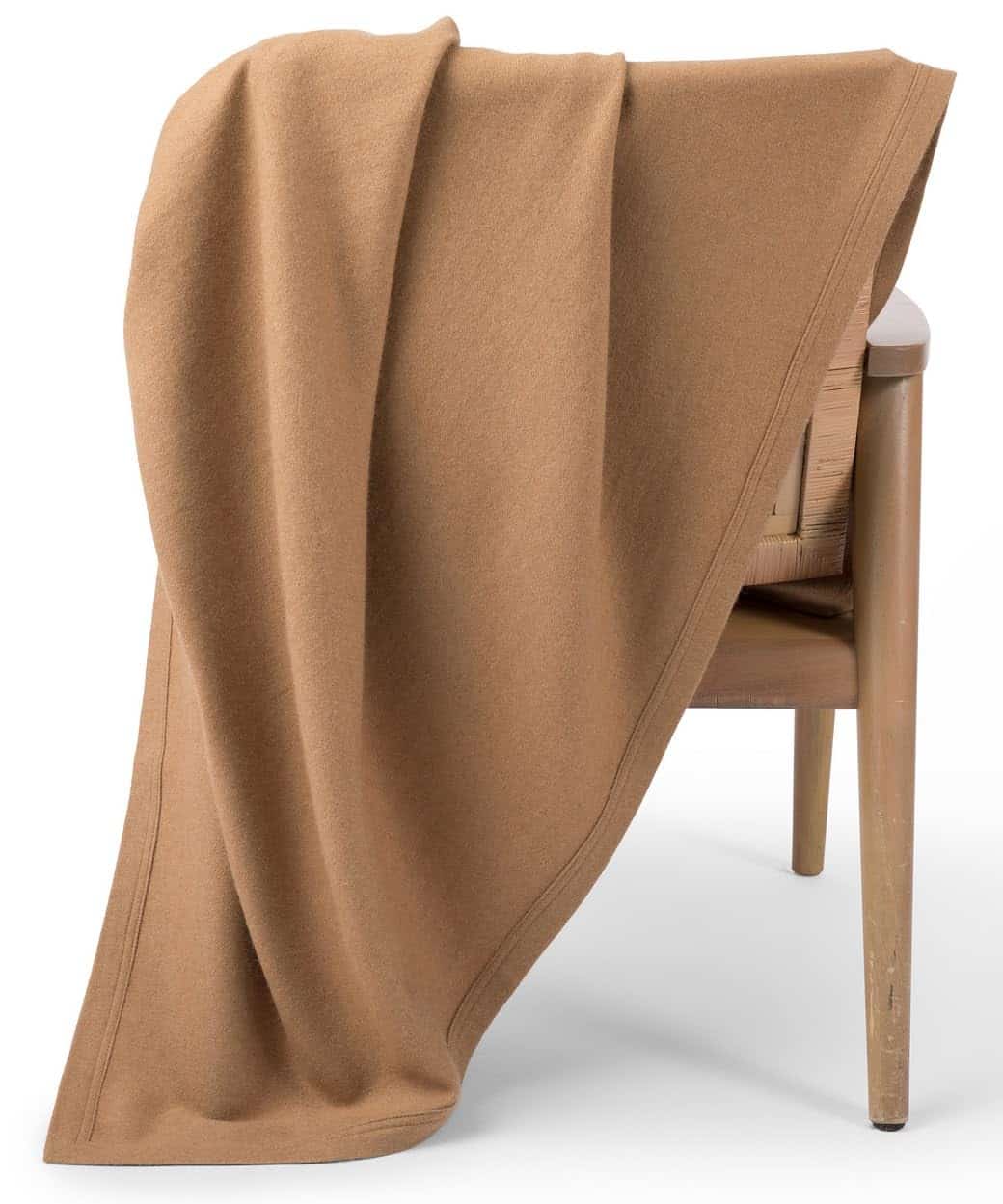 Manta de lana de camello Jet&Bo para sofá y cama, color