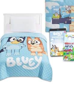 Set de Colcha Bluey para Cama Individual para Niños -