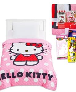Set de Colcha Hello Kitty para Cama Individual para Niños -
