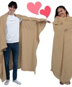 Manta Wearable para Adultos con Mangas -Beige