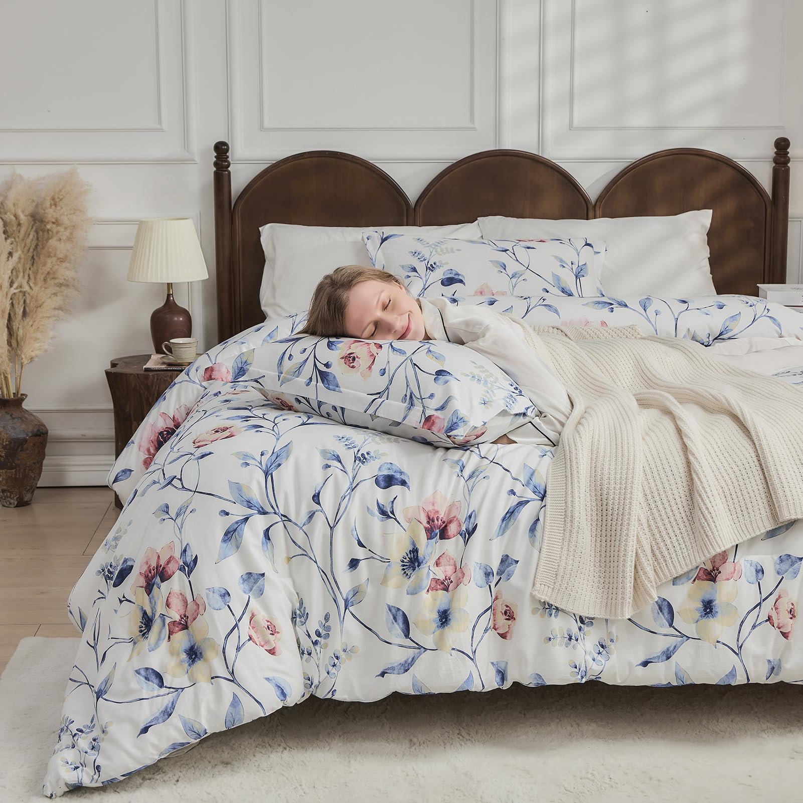 Juego de Edredón King Size DDUOXIN - -Rojo/Azul/Amarillo - Imagen 4