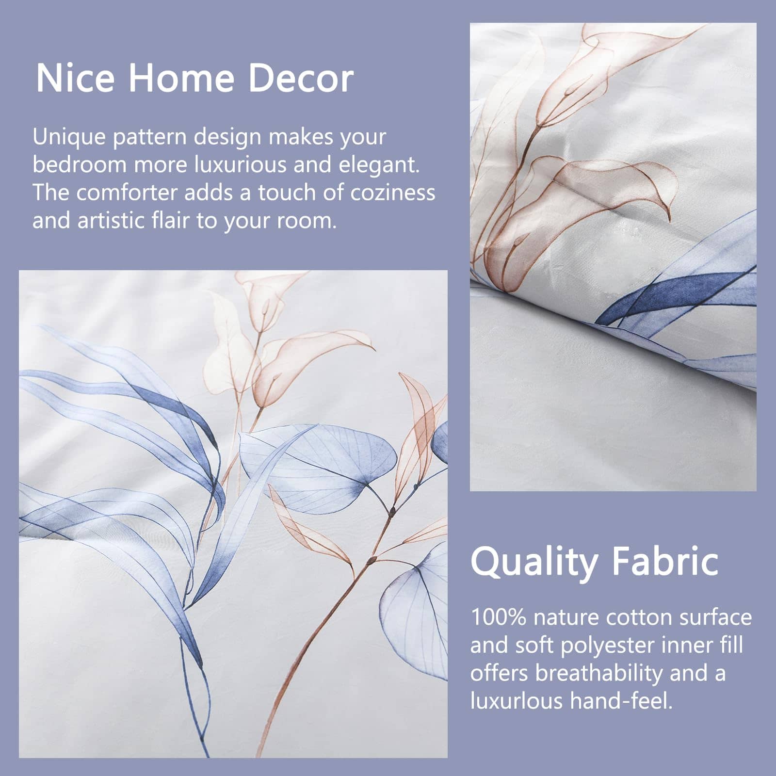 Juego de Edredón de Algodón Queen Finlonte - Edredón Queen - Imagen 6