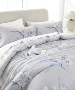 Juego de edredón king size de algodón Finlonte - Edredón