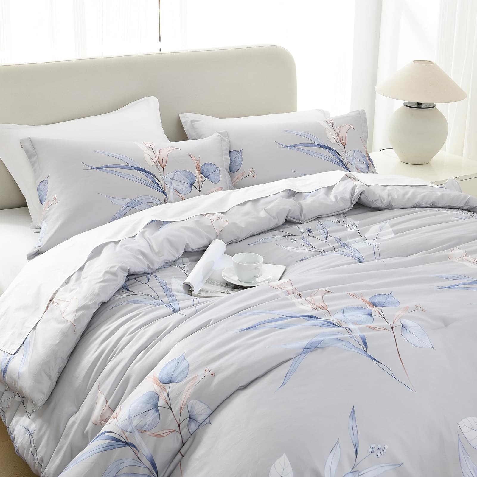 Juego de Edredón de Algodón Queen Finlonte - Edredón Queen