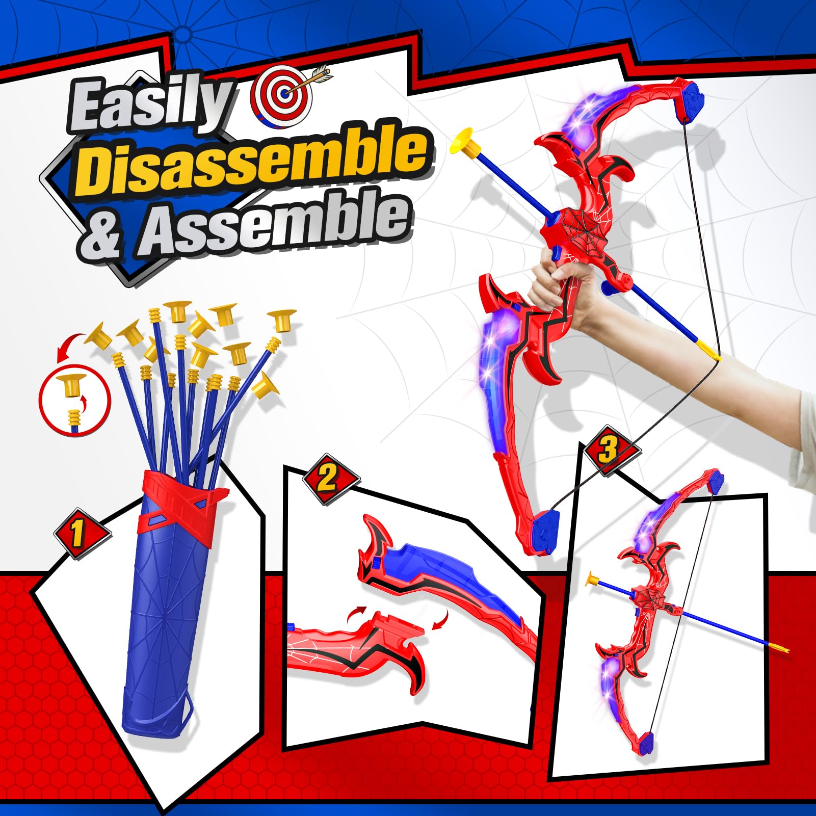 Arco y Flecha Aetyni para Niños de 4 a 12 Años, Juguetes de - Imagen 6