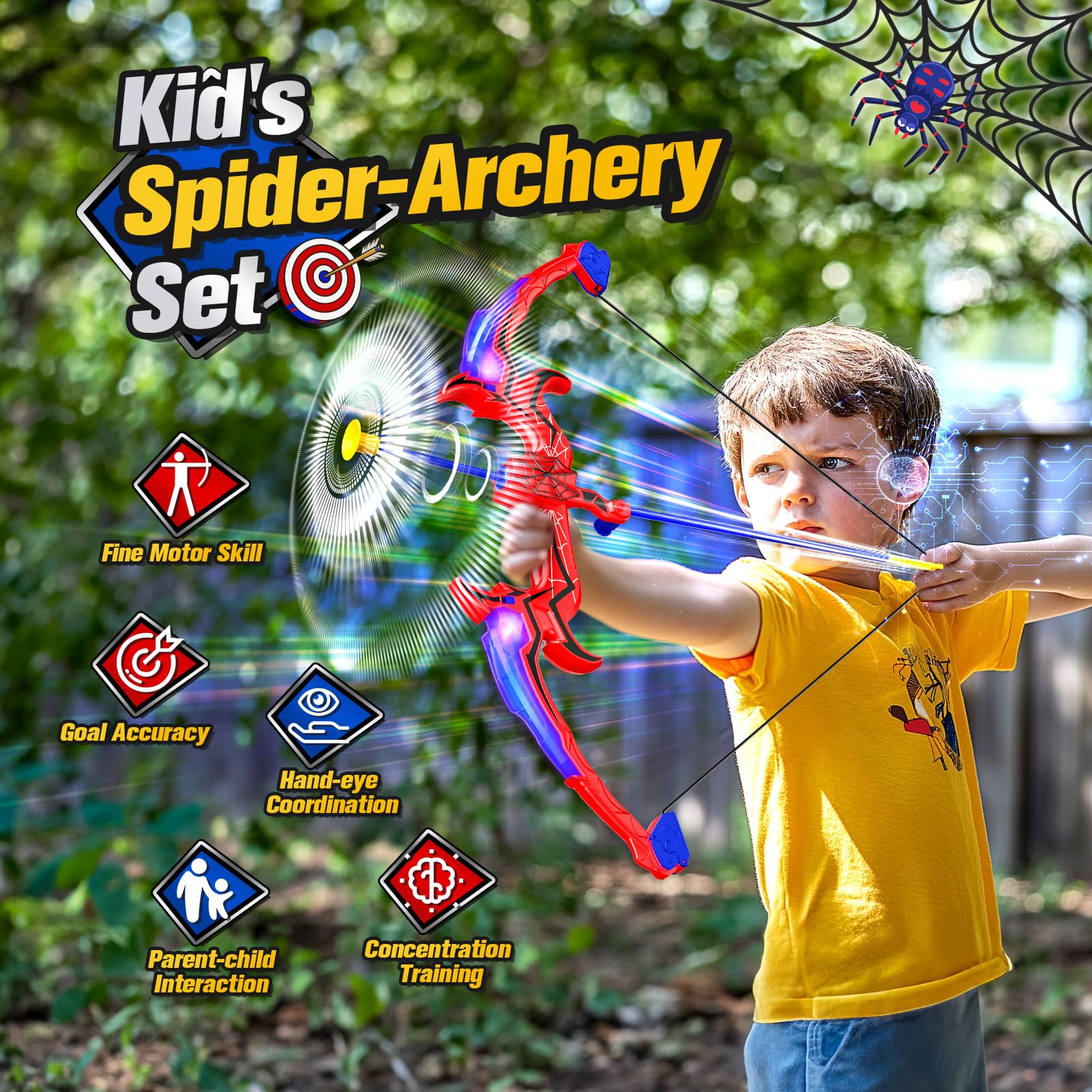 Arco y Flecha Aetyni para Niños de 4 a 12 Años, Juguetes de - Imagen 3