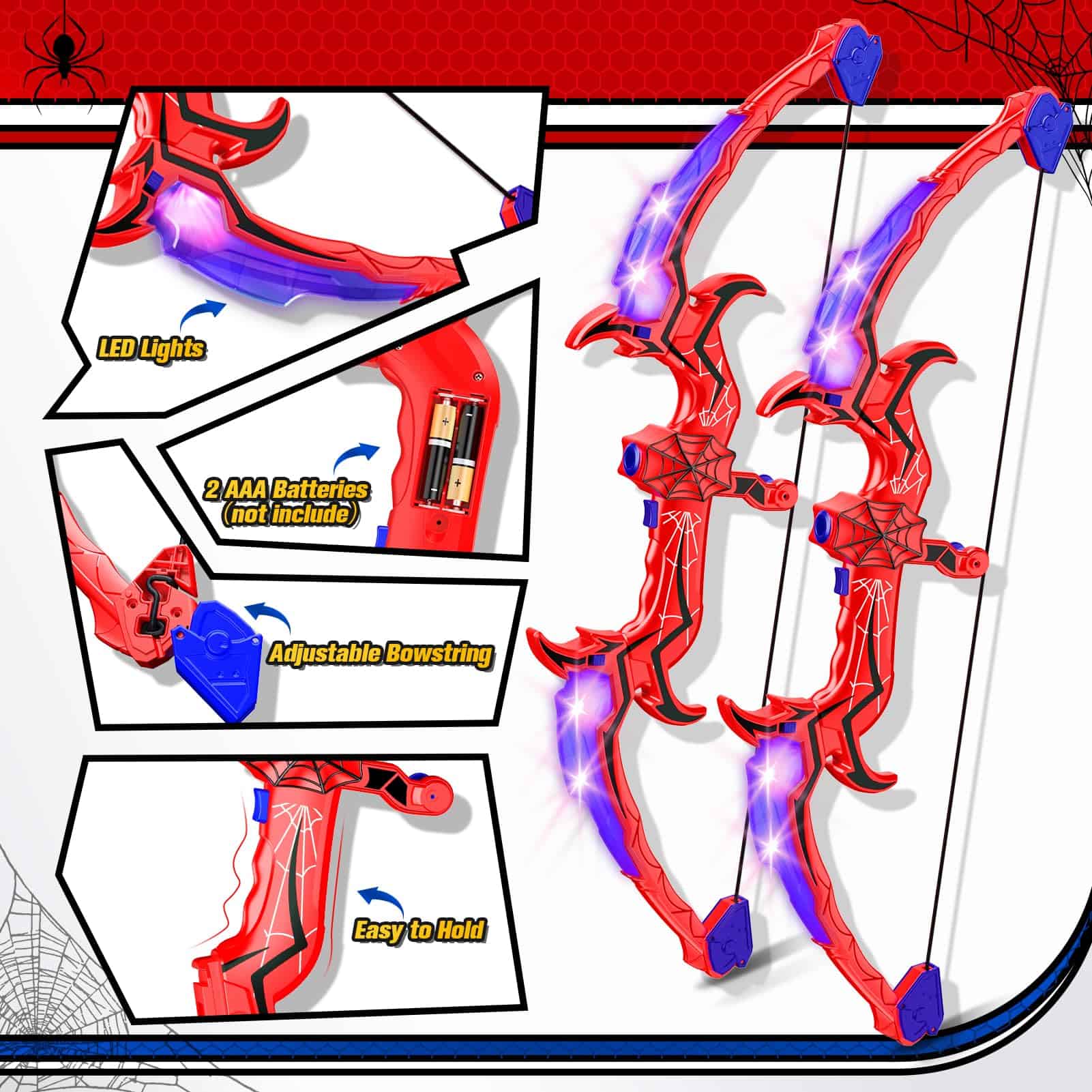 Arco y Flecha Aetyni para Niños de 4 a 12 Años, Juguetes de - Imagen 4