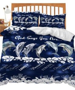 Juego de Ropa de Cama con Temática de Delfines Set de