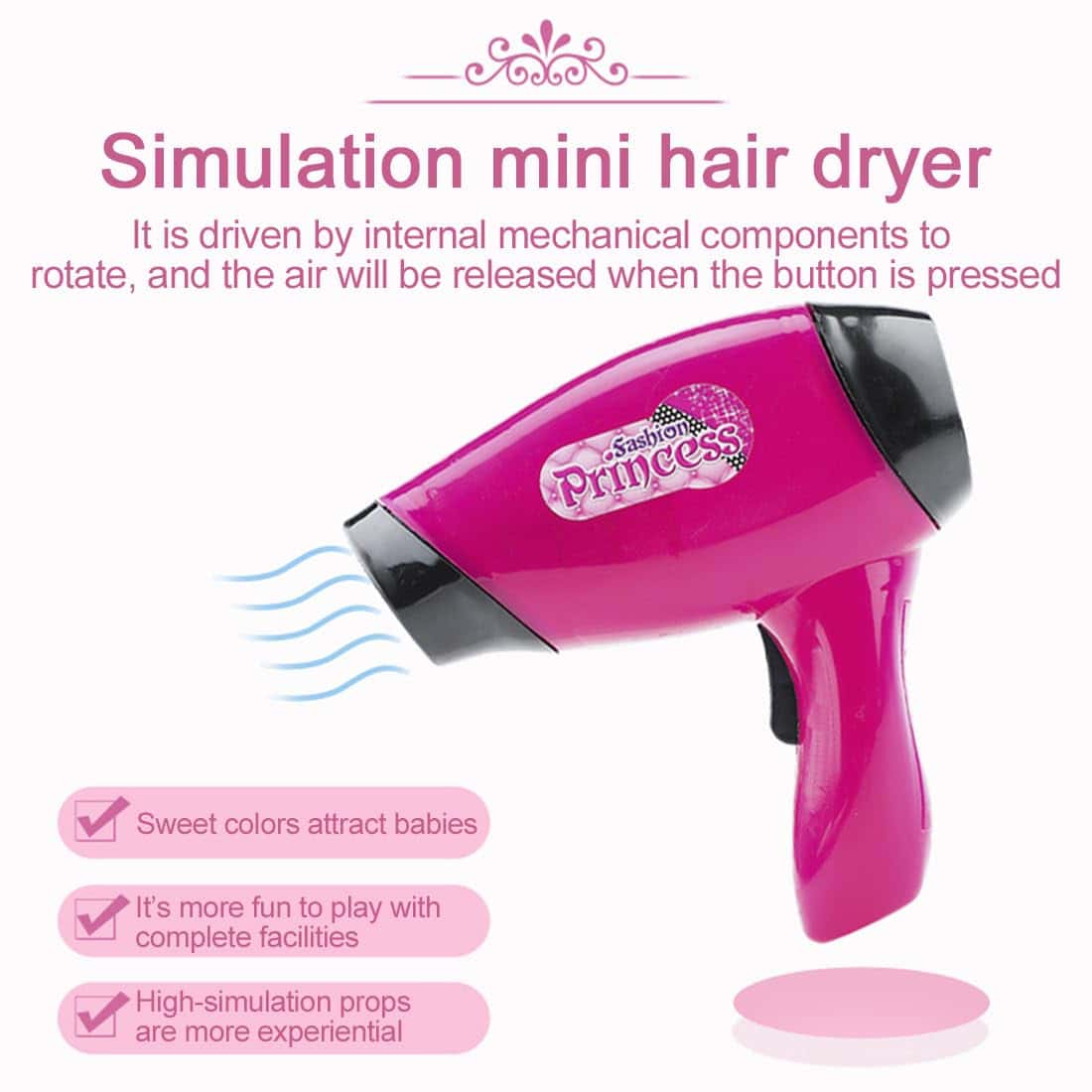 Juego de muñeca para maquillaje y peinado - Kit de 35 - Imagen 3