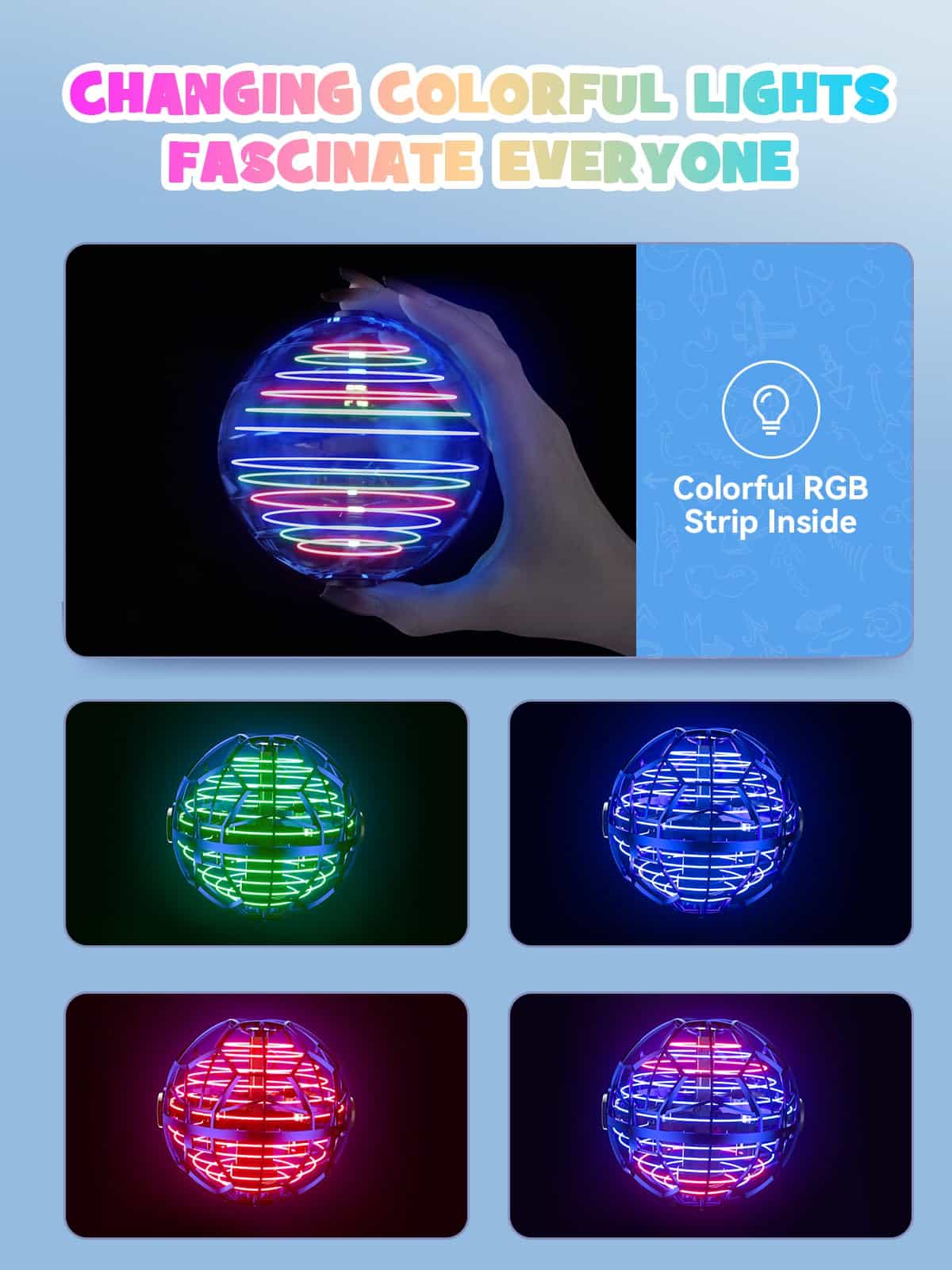 UranHub Flying Orb Ball Toy, Bola Galaxy Boomerang 2024 - Imagen 5