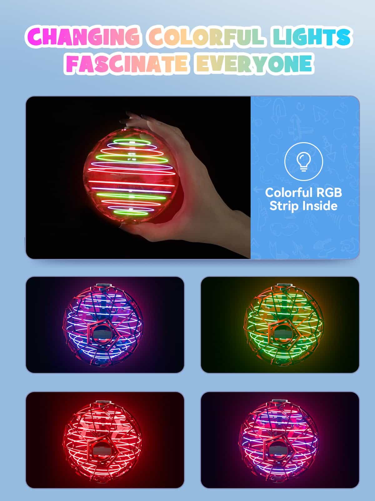 UranHub Pelota voladora Boomerang Galaxy Ball 2024 mejorada - Imagen 5