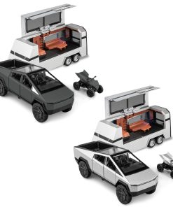 Set de Camiones de Juguete Cybertruck de Metal Fundido con