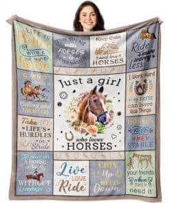 Manta CITYSONG para niñas, Regalos de Caballo para Niñas
