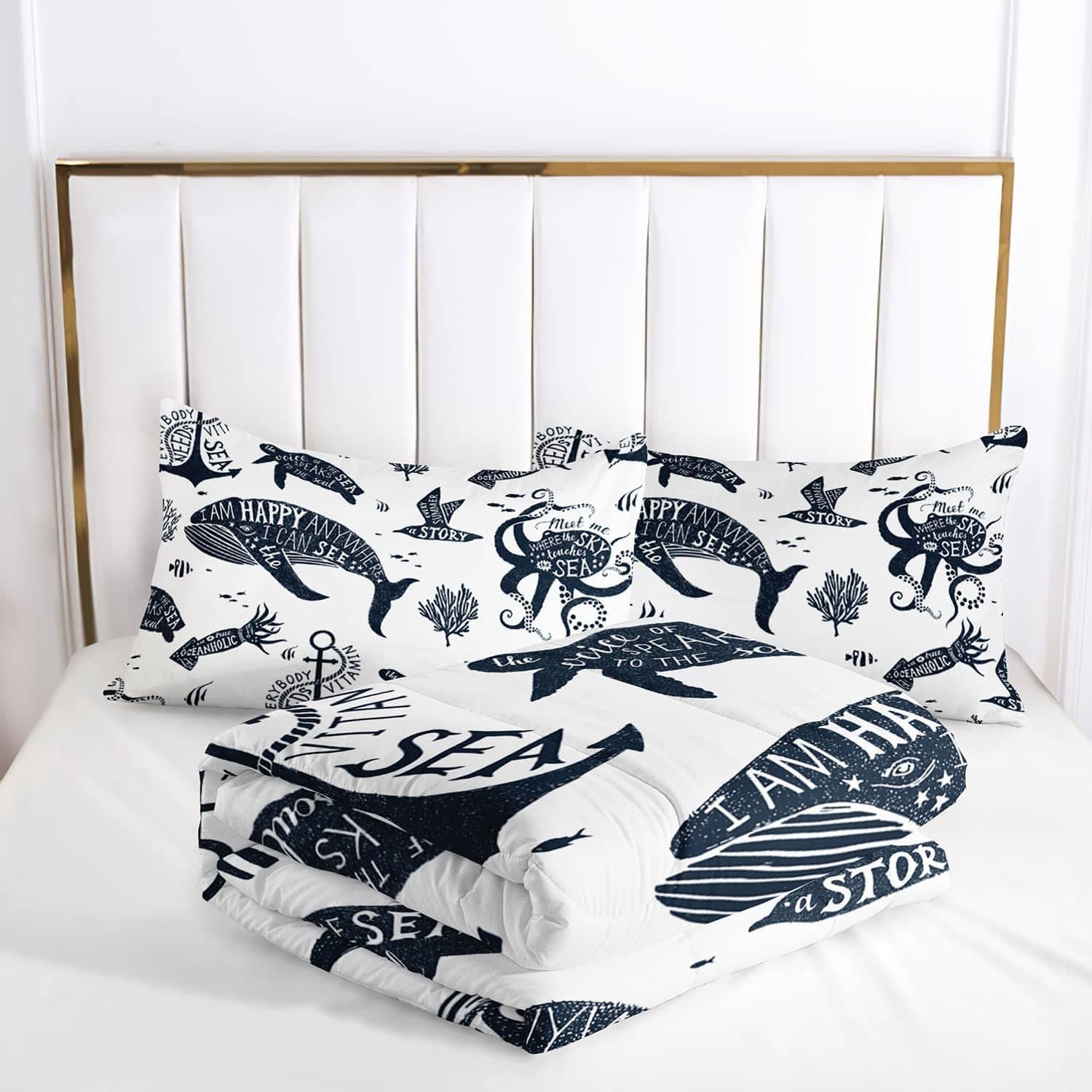 Set de Edredón Suncloris Deep Ocean Sea Animal para Niños y - Imagen 6