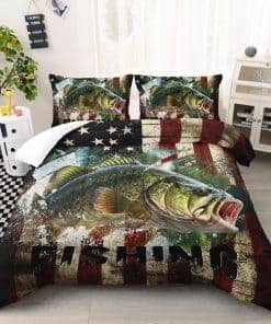 Juego de Edredón Suncloris Bass Fish para Niños