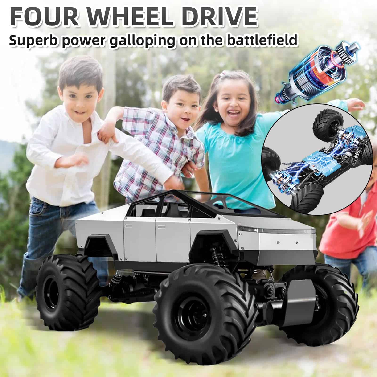 Coche de Control Remoto Suvabe, Modelo de Carreras a Escala - Imagen 6