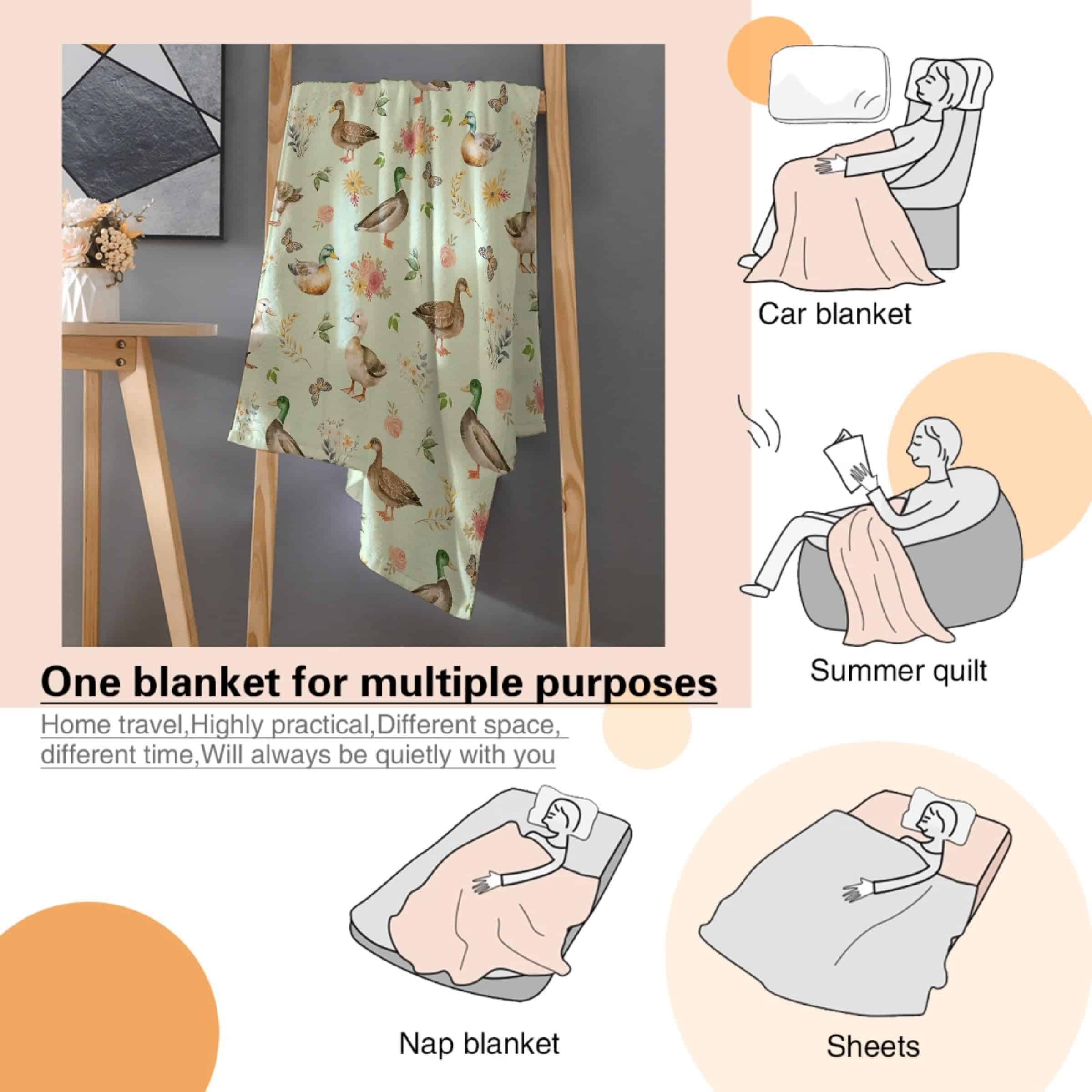 Manta de Pato Regalo para Niños Niñas Amantes de los Patos - Imagen 9