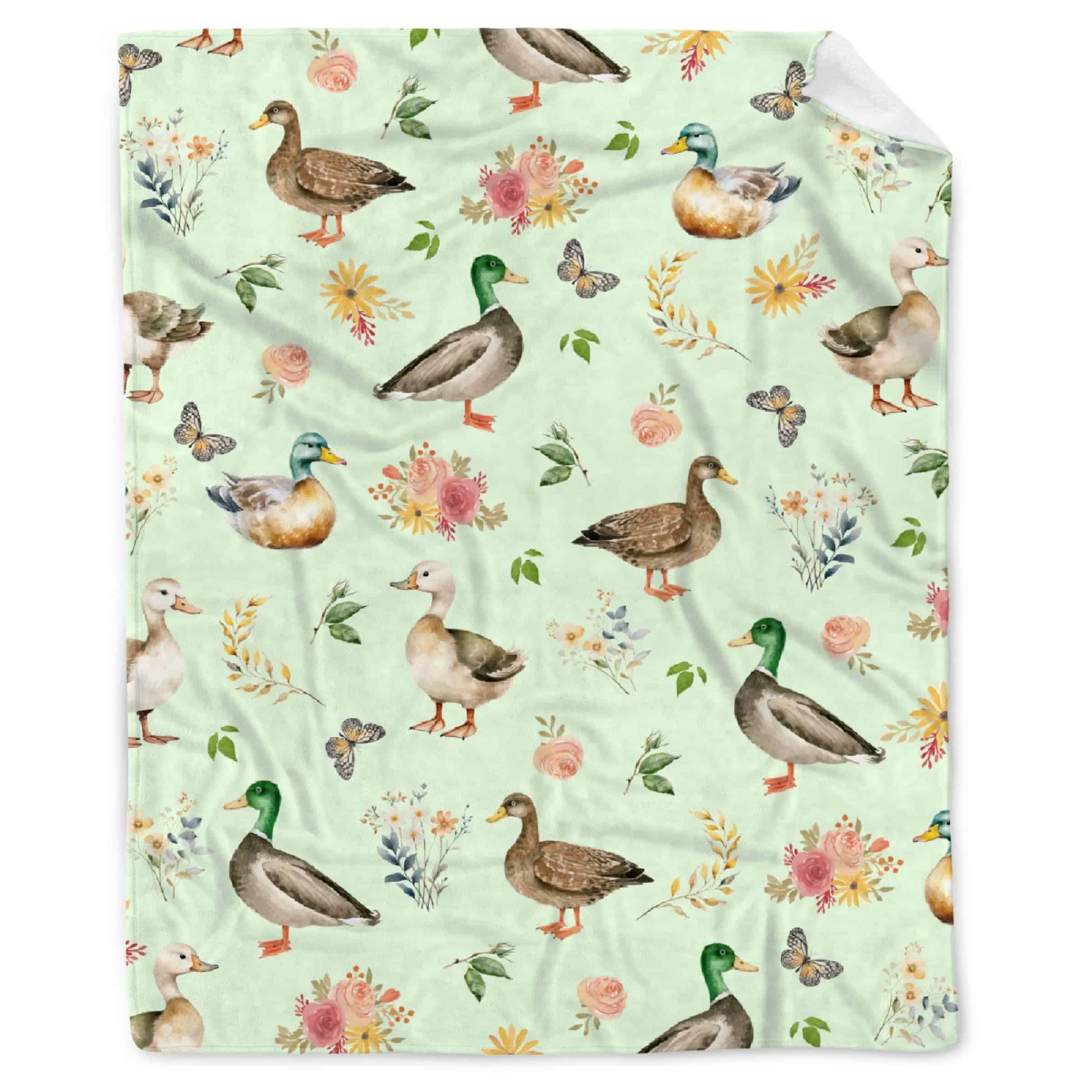 Manta de Pato Regalo para Niños Niñas Amantes de los Patos